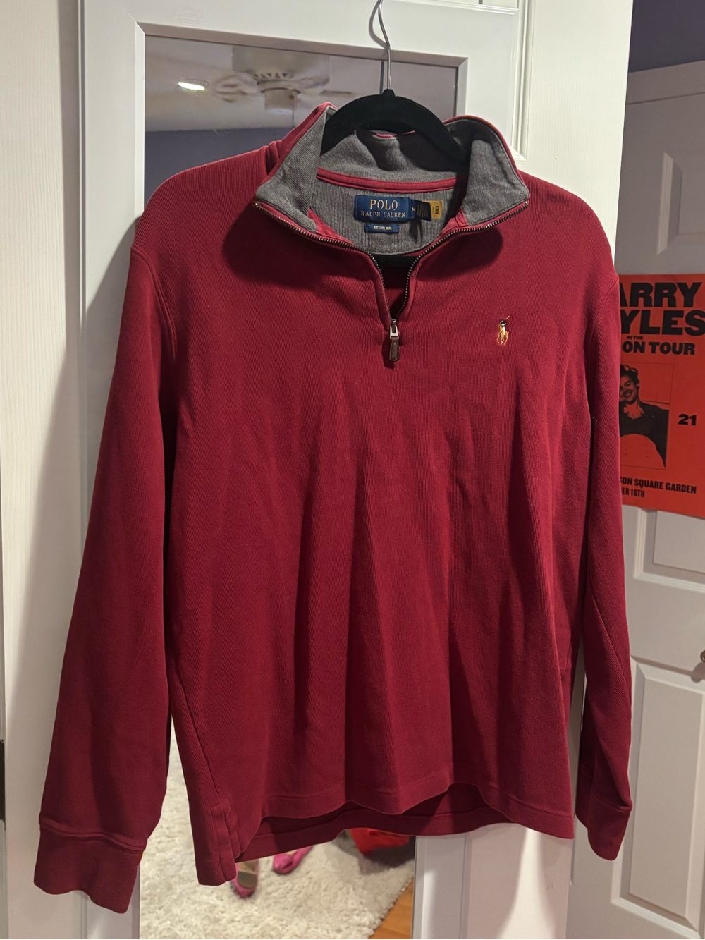 Ralph Lauren Red Zip-Up Pullover
